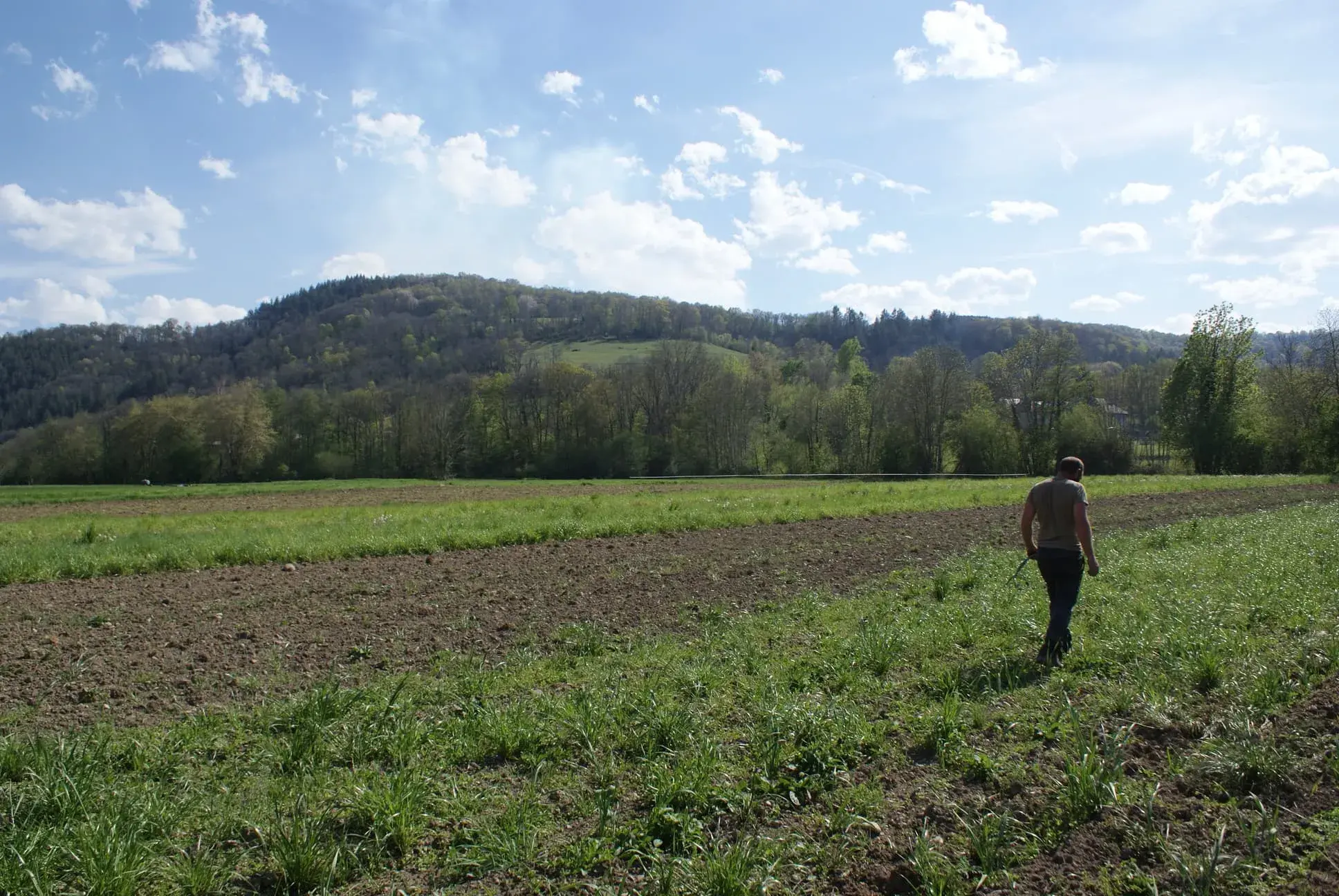 Christophe dans son champs